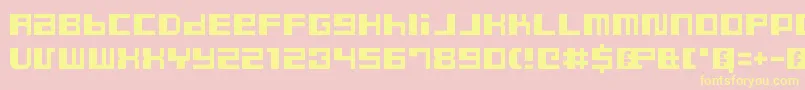 DustyProRegular Font – Yellow Fonts on Pink Background