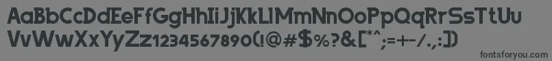 ByPeopleBold Font – Black Fonts on Gray Background