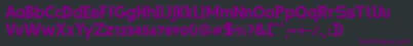 ByPeopleBold Font – Purple Fonts on Black Background