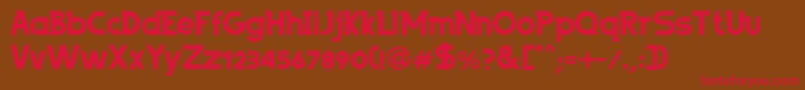 ByPeopleBold Font – Red Fonts on Brown Background