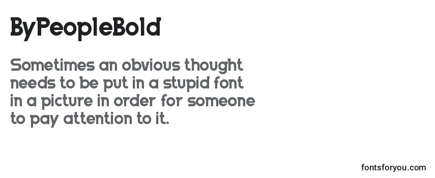 ByPeopleBold Font