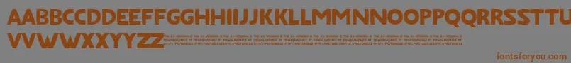 FatfontLimited Font – Brown Fonts on Gray Background