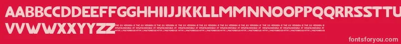 Шрифт FatfontLimited – розовые шрифты на красном фоне