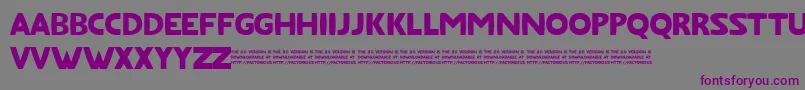 FatfontLimited Font – Purple Fonts on Gray Background