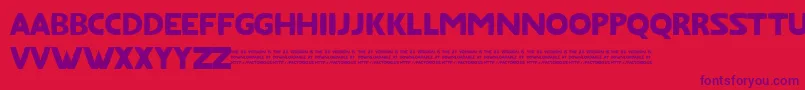 FatfontLimited Font – Purple Fonts on Red Background