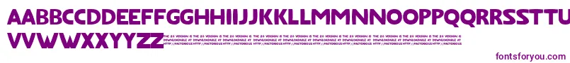 FatfontLimited Font – Purple Fonts on White Background