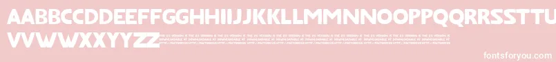フォントFatfontLimited – ピンクの背景に白い文字
