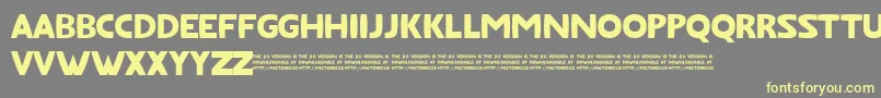 FatfontLimited Font – Yellow Fonts on Gray Background