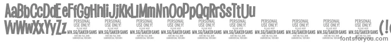 SakersansblackPersonalUse Font – Gray Fonts