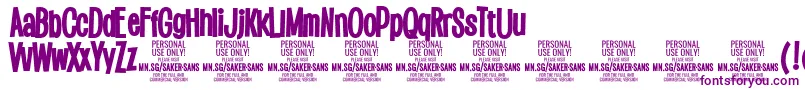 SakersansblackPersonalUse Font – Purple Fonts