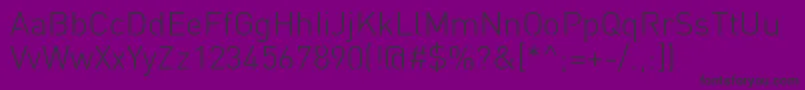 StreetvertisingLightPublic Font – Black Fonts on Purple Background