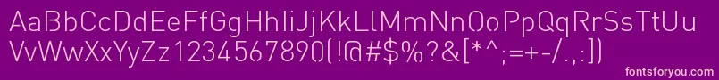 StreetvertisingLightPublic Font – Pink Fonts on Purple Background