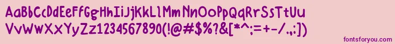 En savoir plus sur la police Hellotosca026 Police Hellotosca026 – polices violettes sur fond rose