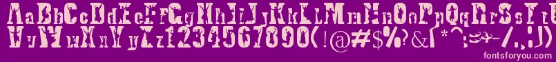 BhangraTypeface Font – Pink Fonts on Purple Background