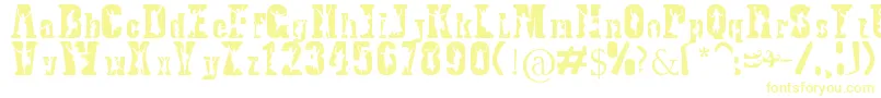 BhangraTypeface Font – Yellow Fonts on White Background