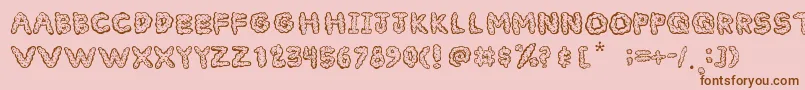More about CloudyFont Font CloudyFont Font – Brown Fonts on Pink Background