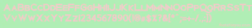 UberlinXBold Font – Pink Fonts on Green Background