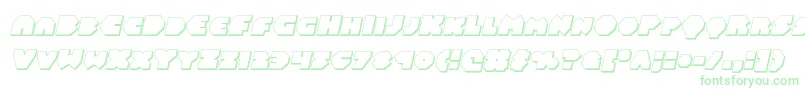 フォントBalastaral3Dital – 緑のフォント
