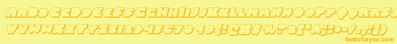 More about Balastaral3Dital Font Balastaral3Dital Font – Orange Fonts on Yellow Background