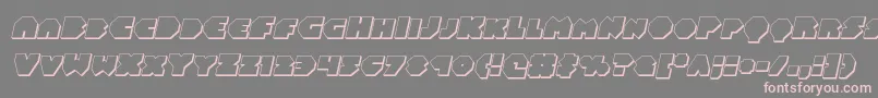 Fonte Balastaral3Dital – fontes rosa em um fundo cinza