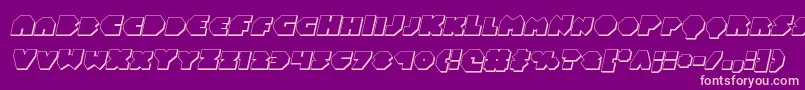 Police Balastaral3Dital – polices roses sur fond violet