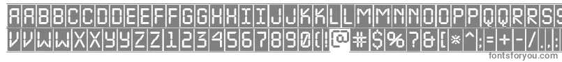 Шрифт ALcdnovacmfr – серые шрифты на белом фоне