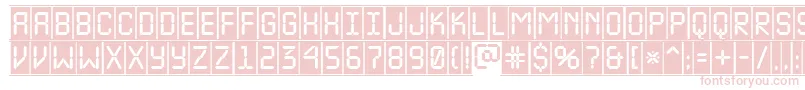 ALcdnovacmfr Font – Pink Fonts on White Background