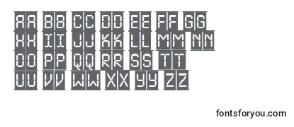 Обзор шрифта ALcdnovacmfr