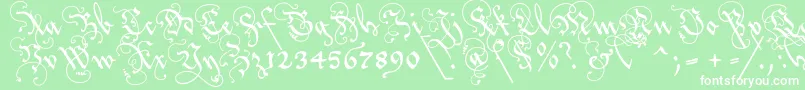 Lovlab2u Font – White Fonts on Green Background