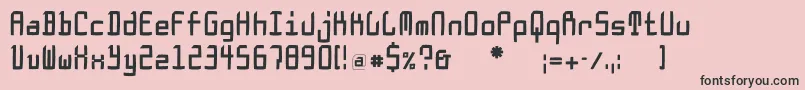 Doesburgcondfs Font – Black Fonts on Pink Background