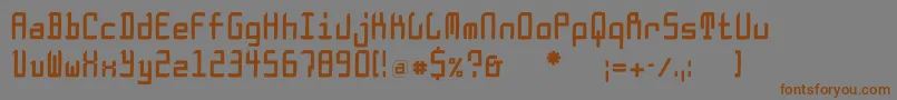 Doesburgcondfs Font – Brown Fonts on Gray Background