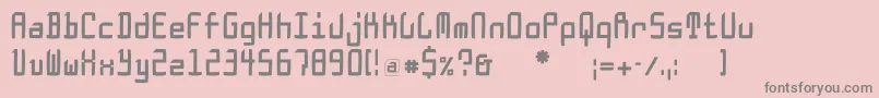 Doesburgcondfs Font – Gray Fonts on Pink Background