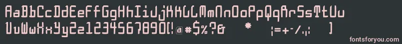 Doesburgcondfs Font – Pink Fonts on Black Background