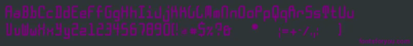 Doesburgcondfs Font – Purple Fonts on Black Background