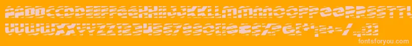 TinselChristmas Font – Pink Fonts on Orange Background