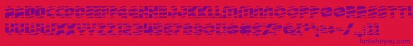 TinselChristmas Font – Purple Fonts on Red Background