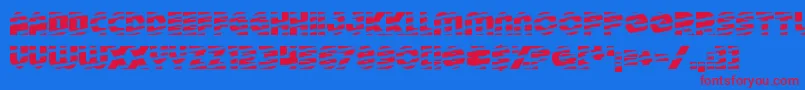 TinselChristmas Font – Red Fonts on Blue Background