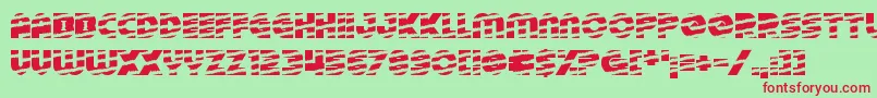 TinselChristmas Font – Red Fonts on Green Background