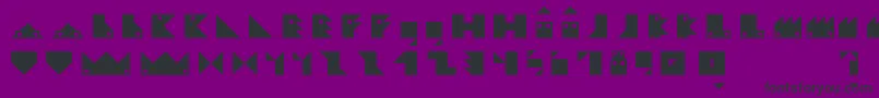 Ludikovillage Font – Black Fonts on Purple Background