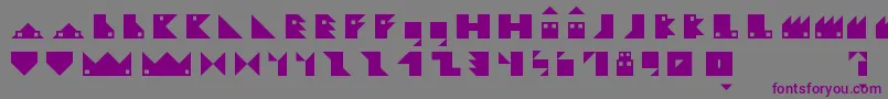 Ludikovillage Font – Purple Fonts on Gray Background