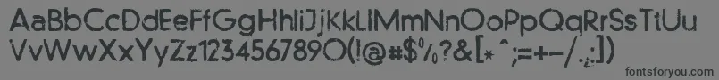 Llfutur Font – Black Fonts on Gray Background
