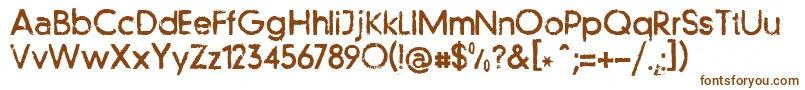 Шрифт Llfutur – коричневые шрифты