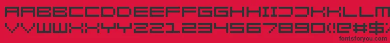 KenneyRocketSquare Font – Black Fonts on Red Background