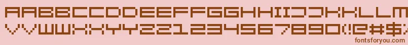 KenneyRocketSquare Font – Brown Fonts on Pink Background