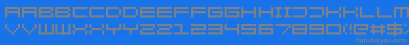 KenneyRocketSquare Font – Gray Fonts on Blue Background