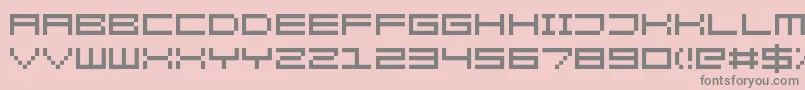 KenneyRocketSquare Font – Gray Fonts on Pink Background