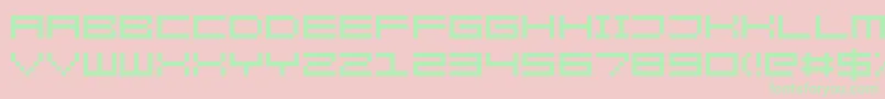 KenneyRocketSquare Font – Green Fonts on Pink Background