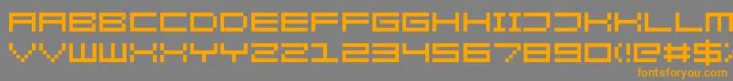 KenneyRocketSquare Font – Orange Fonts on Gray Background