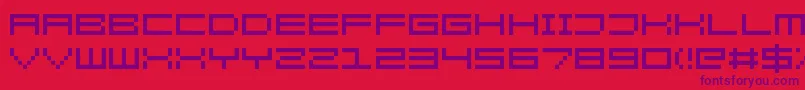 KenneyRocketSquare Font – Purple Fonts on Red Background