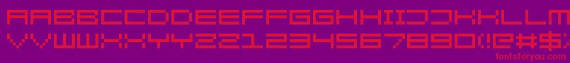 KenneyRocketSquare Font – Red Fonts on Purple Background